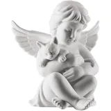 Rosenthal Engel klein Weiß matt Engel mit Katze