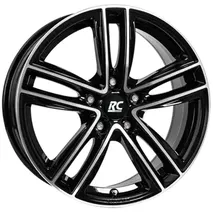RC Design RC27 6,0 x 16 5 x 100 ET35 Schwarz Glanz Vollpoliert
