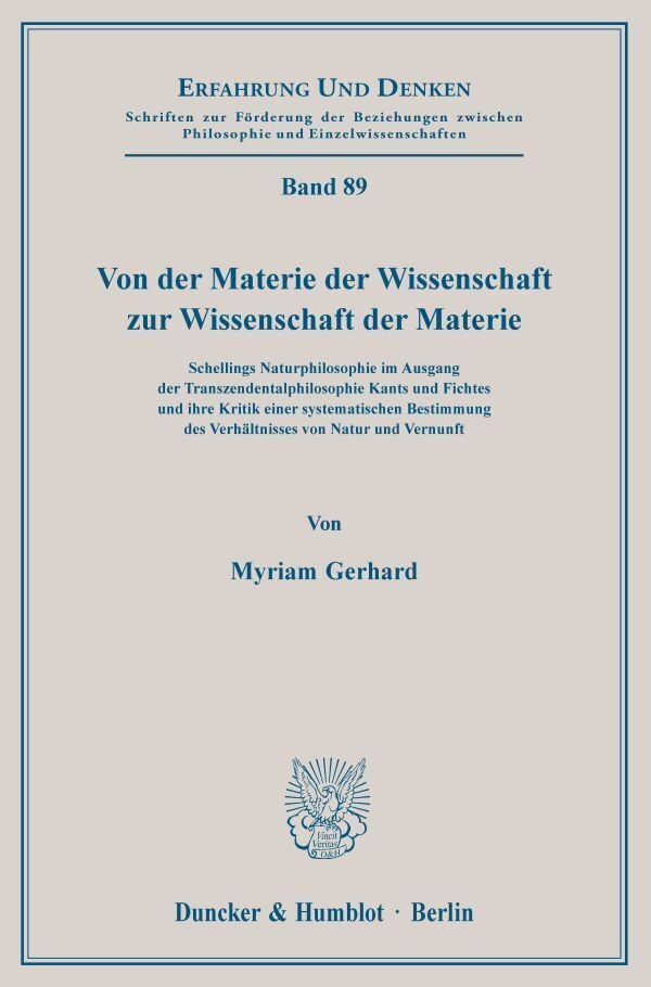 Von Der Materie Der Wissenschaft Zur Wissenschaft Der Materie - Myriam Gerhard  Kartoniert (TB)