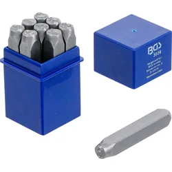 BGS 3039 Einschlagzahlen Höhe 10mm im Kästchen aus Kunststoff