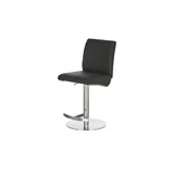 Höffner Barhocker Leder ¦ schwarz ¦ Maße (cm): B: 42 H: 87 T: 50.0