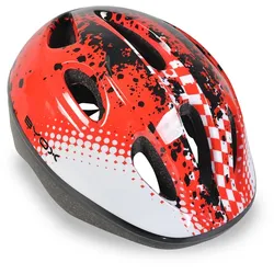 Byox Kinder Schutzhelm Y03 Größe S 48-54 cm einstellbar LED-Beleuchtung 8 Löcher rot