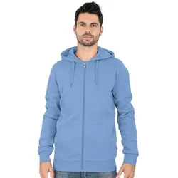 JAKO Kapuzenjacke Organic (Bio-Baumwolle) hellblau Herren