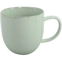 Van Well | URBAN Kaffeebecher 32 cl grün 6er Set  - Steinzeug stylisch, handlicher Kaffee -  Tee Becher