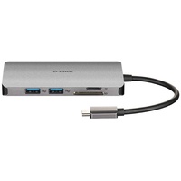 D-Link 8-in-1 USB-C Hub with HDMI/Ethernet/Card Reader/Power Delivery (DUB-M810)