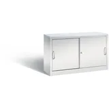 C+P CP-Möbel Schiebetürenschrank Acurado C2000, Metall, abschließbar, 120 x 72 x 40cm, lichtgrau