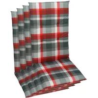 GO-DE Hochlehnerauflage GO-DE, rot, B:48cm H:5cm T:118cm, Baumwolle, Polyester,