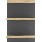 OTTO home Ablageregal OTTO HOME "WESTMINSTER, Wandregal im Landhausstil", grau (grau dunkel), B:40cm H:59cm T:20cm, Holzwerkstoff, Regale, in 2 Farben verfügbar, mit zwei Ablageböden