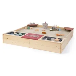 MUDDY BUDDY® Sandkasten Beach Rebel, natur-puderrosa