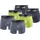Puma Boxershorts 6er Pack Blau / Gelb / Mehrfarbig XL