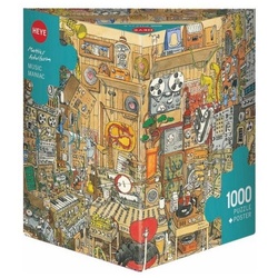 HEYE Puzzle 299286 – Music Maniac, Adolfsson – 1000 Teile, 70 x 50 cm, 1000 Puzzleteile bunt