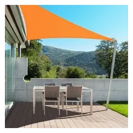 Karat Sonnensegel Wasserabweisend - Wasserabweisendes Orange 3,6 x 3,6 x 5,1 m