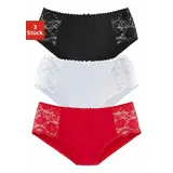 petite fleur by lascana Hüftslip rot/schwarz 40/42