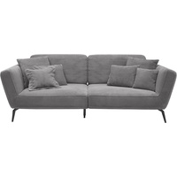 set one by Musterring Big-Sofa »SO 4500«, Füße in zwei Farben, wahlweise mit Kopftütze, Breite 260cm grau