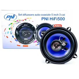PNI Koaxial-Lautsprecher HiFi500, 100 W, 12,7 cm, 3-Wege, 2er-Set