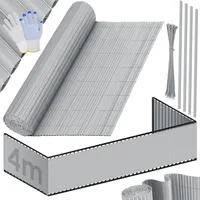 Kesser Balkonverkleidung 80 x 300 cm Hellgrau PVC