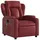 vidaXL Massagesessel Weinrot Kunstleder 94,5 x 100 x 0 cm Rot mit Fernbedienung