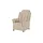 Polstermöbel Oelsa Fernsehsessel Andorra Mikrofaser 87 x 108 x 110 cm Beige mit Rollen