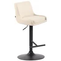 CLP Barhocker Club Kunstleder creme/schwarz