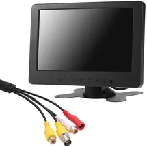 docooler 7 Zoll TFT LCD Monitor Bildschirm 16: 9 1024 * 600 BNC AV Video Audio für PC-Sicherheit VCD DVD EU-Stecker