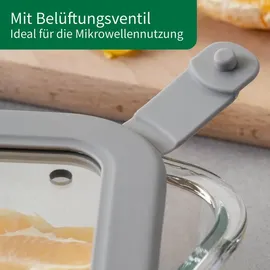 Fackelmann Vorratsdose rechteckig transparent 0,37 l