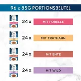 Gourmet Perle Erlesene Streifen in Gelee, Katzenfutter nass, Sorten-Mix, 96er Pa