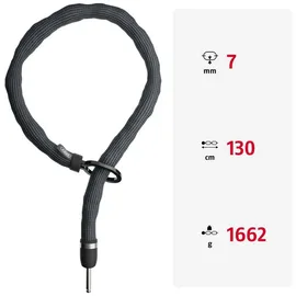ABUS Adapter Chain Superior 7KS/130 Schwarz Rahmenschlosskette