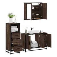 VidaXL Badmöbel-Set 3-tlg. Eiche