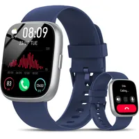Smartwatch Herren Damen, 1.83" Smart Watch mit Alexa/Bluetooth Anrufen, 120+Sportmodi Fitnessuhr mit Herzfrequenz/Schlafmonitor/Schrittzähler, IP68 Wasserdicht Fitness Tracker Sportuhr für Android iOS
