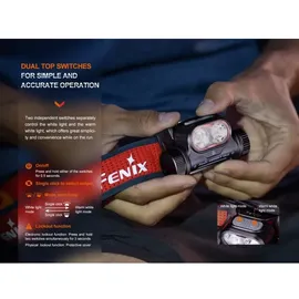 Fenix HM65R-T V2.0 1600 Lumen - LED Stirnlampe Schwarz