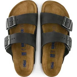 Birkenstock Arizona Weichbettung Naturleder geölt schwarz 43