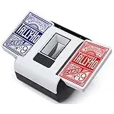 Automatischer Kartenmischer Elektrisch Kartenmischmaschine 2000mAh USB-C Wiederaufladbar für 1-2 Decks | Geräuscharm mit AUTO/Manuell Modus | Inkl. Skip-BO Phase 10 Poker UNO Blackjack Kompatibilität