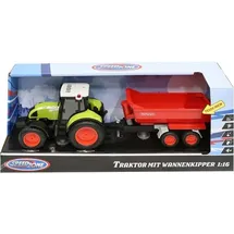 Vedes Speedzone Traktor mit Wannenkipper, Licht & Sound, Friktion