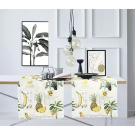 APELT 6521 SUMMERTIME, Sommerdeko, Sommer", bunt, B:48cm L:140cm, Baumwolle, Tischdecken, Digitaldruck