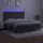 vidaXL Boxspringbett mit Matratze & LED Dunkelgrau 180x200 cm Samt