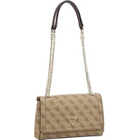 GUESS Noelle Convertible Cross Flap Logo Umhängetaschen Braun Damen