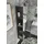 Germania Badregal GERMANIA, grau (graphit), B:31cm H:144cm T:30cm, Glas, Holzwerkstoff, Regale, Badregal, Regal mit verspiegelter Front und festen Einlegeböden, 4 Fächer