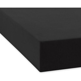 Traumschlaf Spannbettlaken Feinbiber 140 x 200 - 160 x 200 cm schwarz