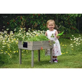 Dobar Kinderhochbeet 50 x 40 x 45 cm grau