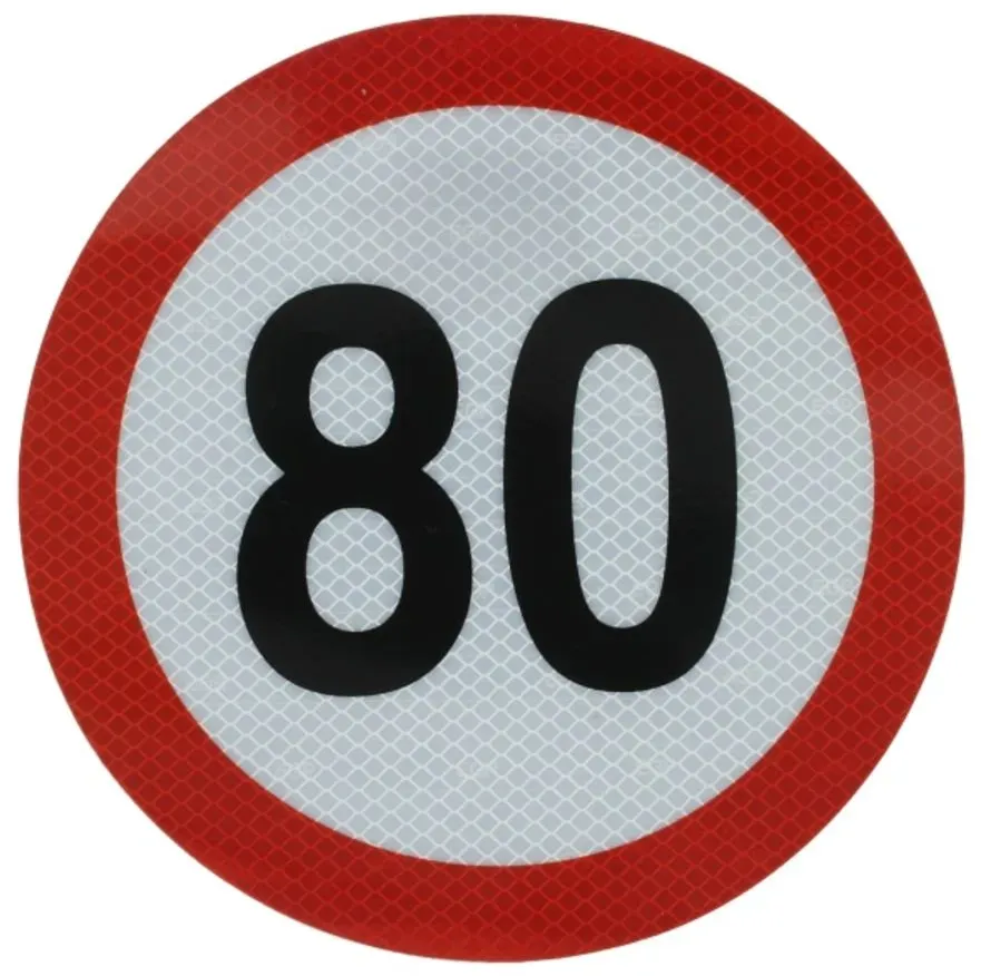 Pegatina de velocidad 80 km/h CARGOPARTS CARGO-T013