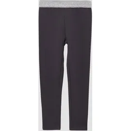 s.Oliver Ankle-Leggings mit Glitzerbund - grau - 140