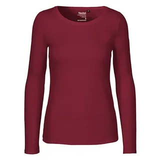 kompatible Ware Neutral Langarmshirt - Organic Fairtrade Cotton \O81050\" - Bordeaux / L