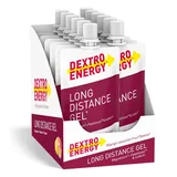 DEXTRO ENERGY LONG DISTANCE GEL MANGO-PASSION FRUIT + MAGNESIUM + NATRIUM - 12x50ml (12er Pack) - Energy Gel für lange Workouts, Kohlenhydrat Konzentrat mit Elektrolyt Zusatz und Palatinose