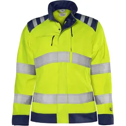 Damen Warnschutz Bundjacke "4068 GPLU" Green Trofta - 4XL - gelb/marine