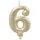 Papstar Zahlenkerze mit Halter 7 cm 12 St. Gold
