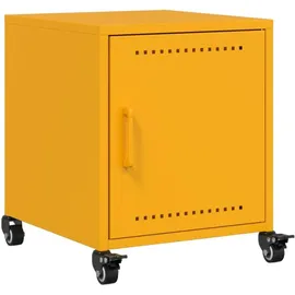 vidaXL Nachtschrank 36 x 39 x 43,5 cm Senfgelb