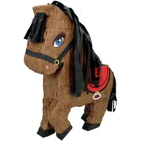 Boland Pinata Tiere, Hängedeko, Dekoration, Partyspiel für Geburtstag, Mottoparty und Karneval, Braun-