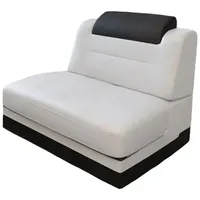 Sofa Dreams Sofa Zusätzlicher Einsitzer Leder als Erweiterung für unsere Design Sofas, mit Büffelleder Premium Bezug, in den Farben ihrer Couch grau