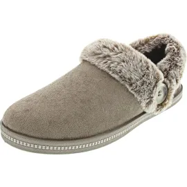 SKECHERS Cozy Campfire - FRESH Toast Damen-Slipper, Dark Taupe, 8