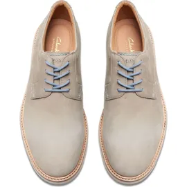 CLARKS Atticus LTLace Oxford, Grau, Nubuk, 42,5 EU - 42.5